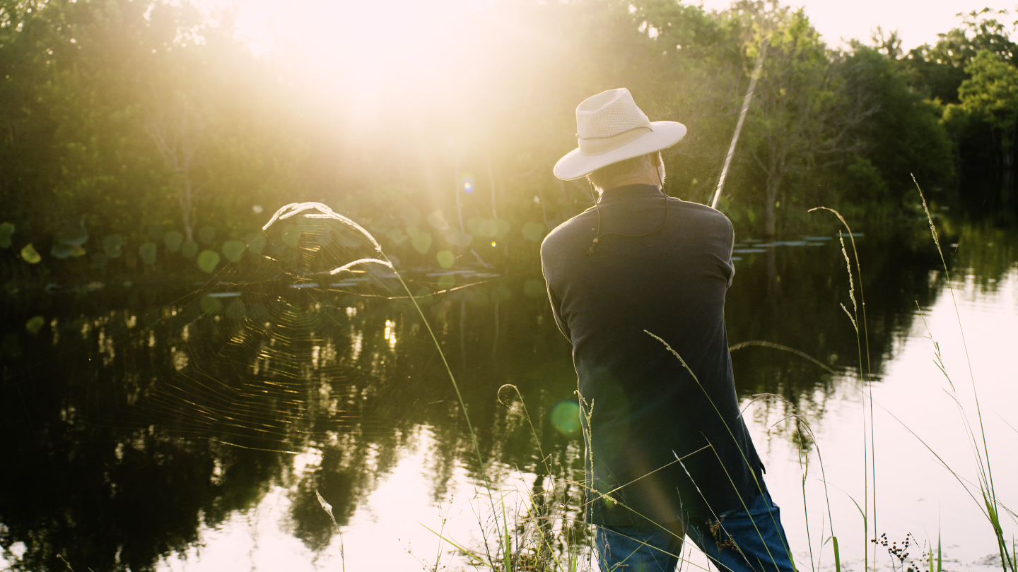 Man fishing